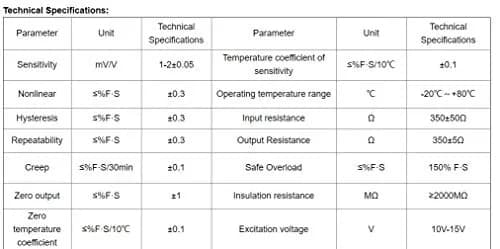 CALT 10T Flat Membrane Box Load Cell φ58 | Impact Force Measurement Sensor thumbnail 6