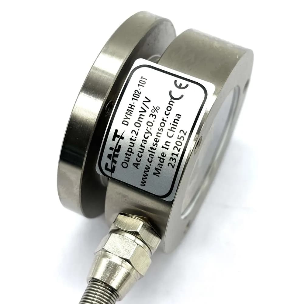 CALT 100kg Flat Membrane Box Load Cell Sensor with Alloy Steel Material, Force Measurement φ58 — 10T / φ58
