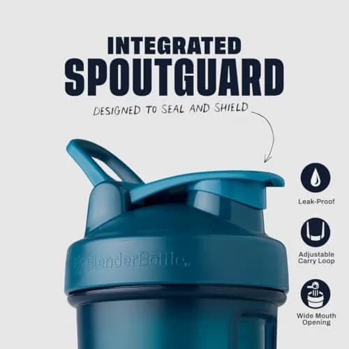 BlenderBottle Classic V2 Shaker Bottle 828 ml (28 oz) Ocean Blue | Leakproof Mixing for Protein & Smoothies thumbnail 2