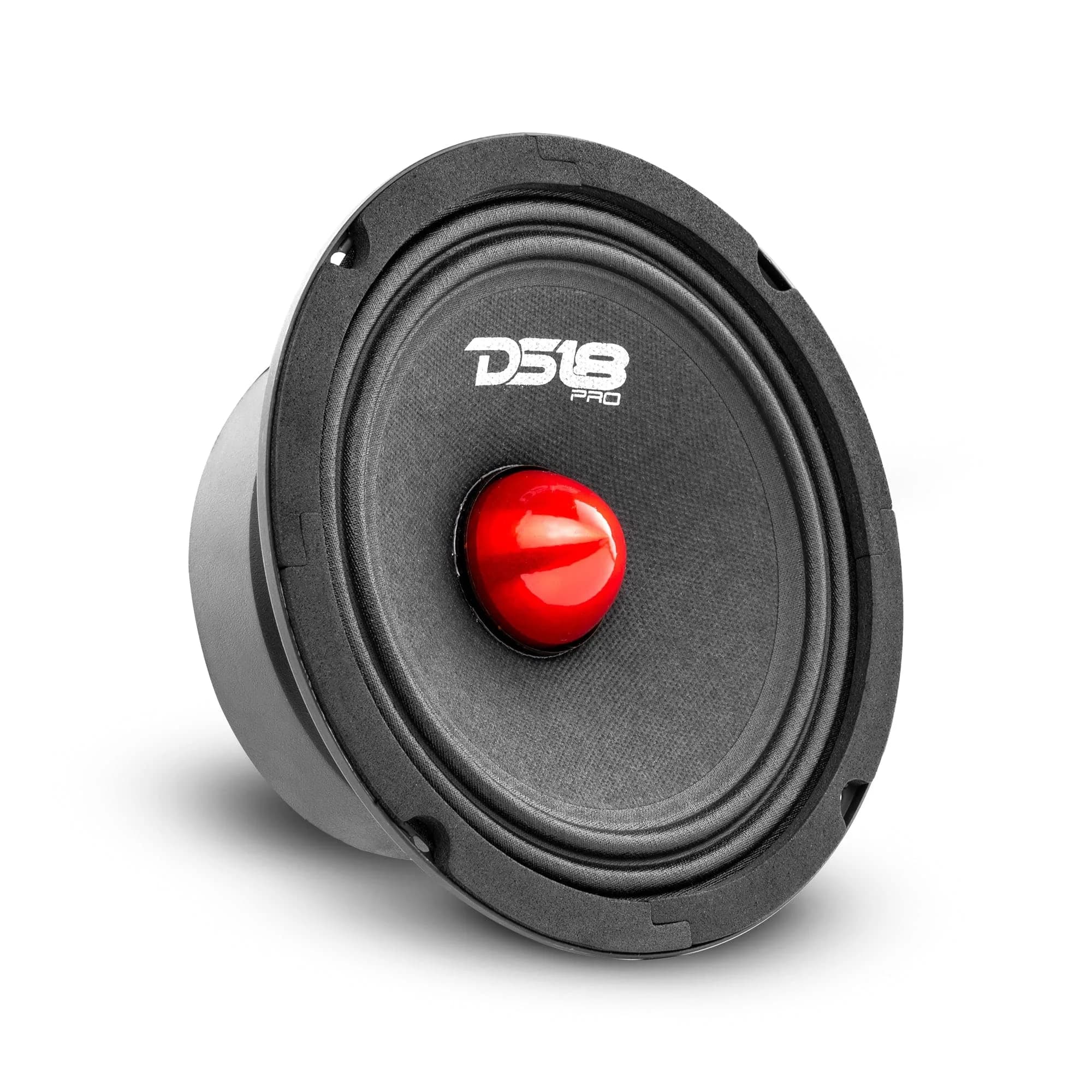 DS18 PRO-GM6B 6.5" Midrange Loudspeaker | 480W Max, 140W RMS, 8 Ohms, Red Aluminum Bullet — New Model / 8-Inch 4-Ohms / Bullet