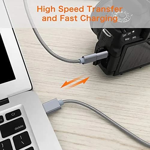 JXMOX USB C to Mini USB 2.0 Adapter (2-Pack) | Charge & Sync Data Up to 480 Mbps thumbnail 4
