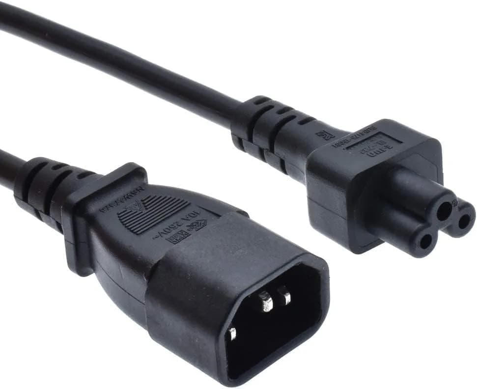 Toptekits C14 to C5+C13 Y Splitter Power Cord 0.3m (1ft) | IEC 320 C14 to C13+C5 Female Splitter thumbnail 14
