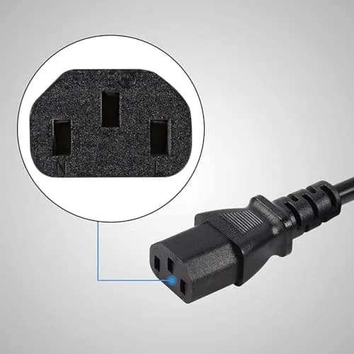 Toptekits C14 to C5+C13 Y Splitter Power Cord 0.3m (1ft) | IEC 320 C14 to C13+C5 Female Splitter thumbnail 15