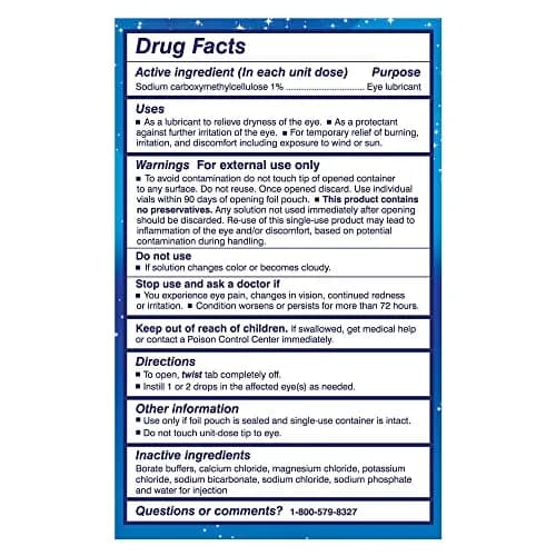 TheraTears Liquid Gel Nighttime Eye Drops 30 Ct | Preservative-Free, Soothing Overnight Relief for Sensitive Eyes thumbnail 7