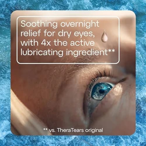 TheraTears Liquid Gel Nighttime Eye Drops 30 Ct | Preservative-Free, Soothing Overnight Relief for Sensitive Eyes thumbnail 2