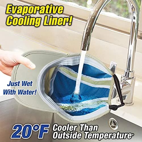 Arctic Air Evaporative Cooling Hat with UV Protection, Beige, 1 Unit | Stay Cool & Protected On The Go thumbnail 3