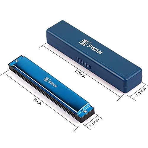 EastyGold Harmonica Mouthorgan 24 Hole C Key | Polyphonic Diatonic Instrument for Blues & Jazz thumbnail 4