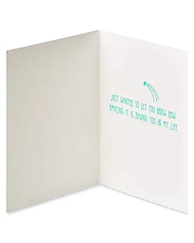 Papyrus You Make Life Better Valentine's Day Card for Friend 15.88 cm (6.25 in.) | Letterpress Design with Gold Seal thumbnail 2