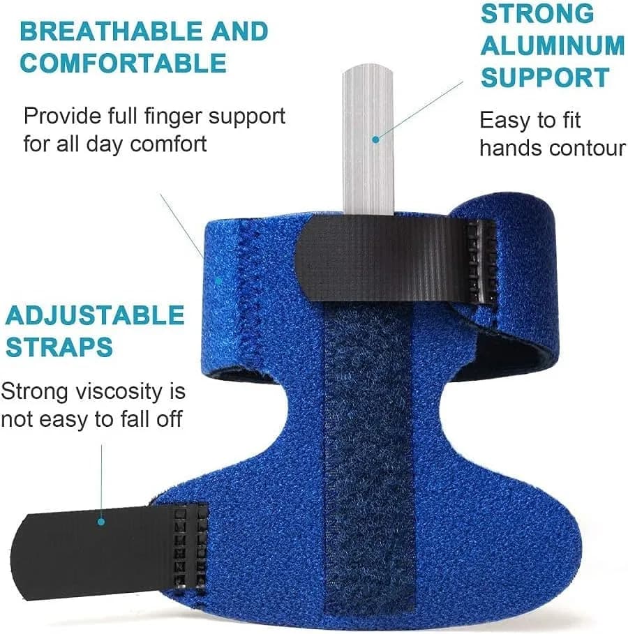 Sumifun Finger Splint Brace for Left/Right Hand, Arthritis Pain Relief, Trigger Finger Immobilizer with 2 Gel Sleeves (Palm Size 6.2-9 inches) thumbnail 7