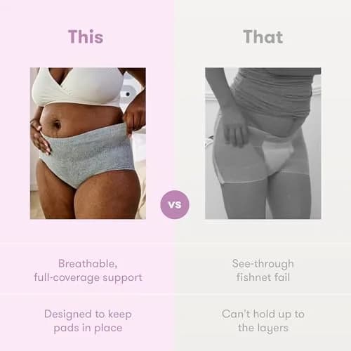 Frida Mom Disposable Postpartum Underwear, Petite Size | High Waist Seamless C-Section Recovery Briefs (8 Count) thumbnail 6