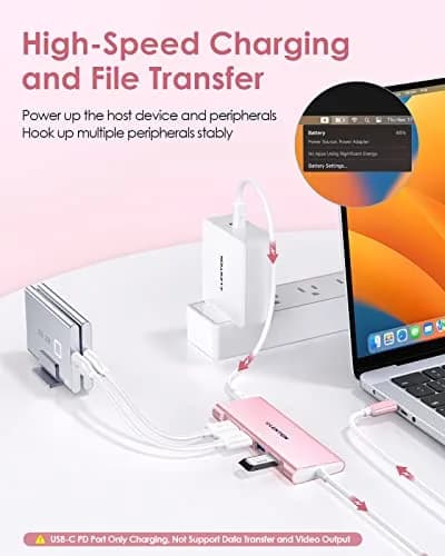 LENTION 3.3ft USB C Hub with 4K HDMI & 100W PD | Multiport Connectivity for Modern Laptops thumbnail 4