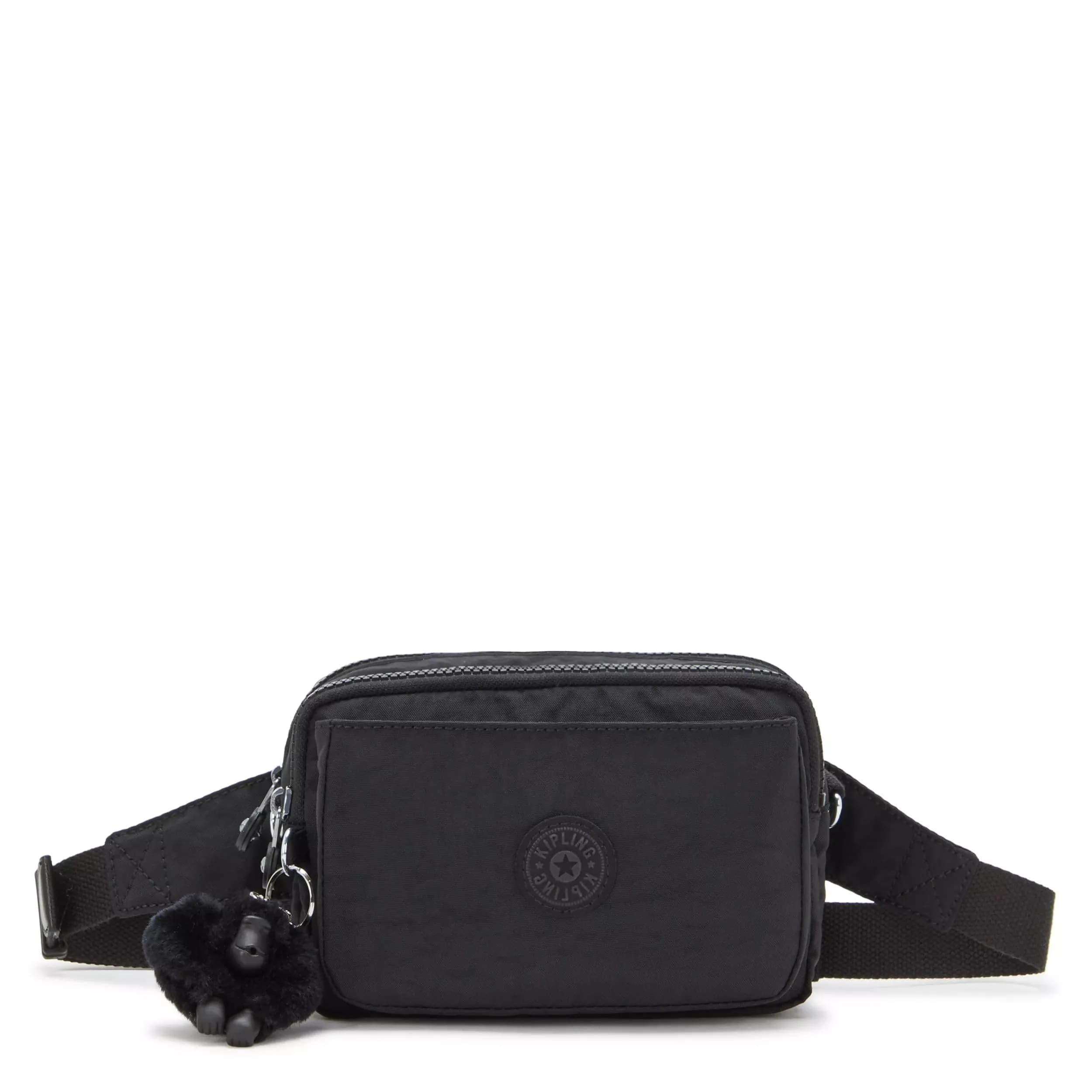 Kipling Women's Abanu Medium Crossbody Bag - Black Noir | Lightweight & Water Resistant - main product image