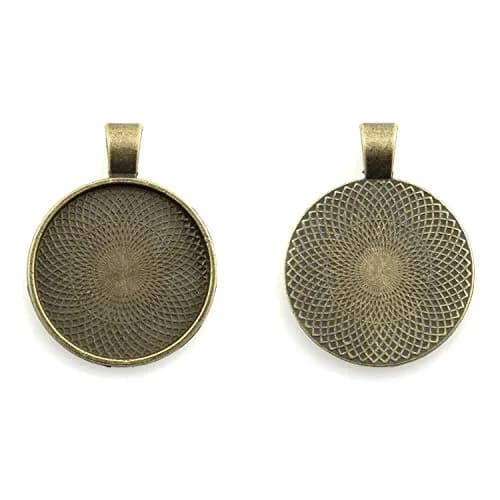 Lind Kitchen 25pcs Round Bezel Pendant Trays Setting 25mm | DIY Jewelry & Craft Base thumbnail 2