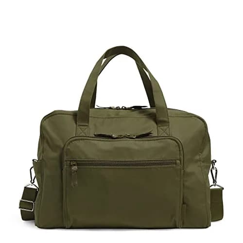Vera Bradley Cotton Weekender Travel Bag | Sustainable Recycled Cotton, 30L Capacity, Water-Resistant, Adjustable Strap thumbnail 1
