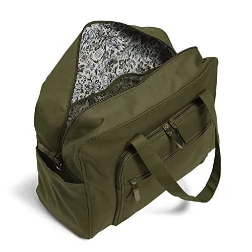 Vera Bradley Cotton Weekender Travel Bag | Sustainable Recycled Cotton, 30L Capacity, Water-Resistant, Adjustable Strap thumbnail 3