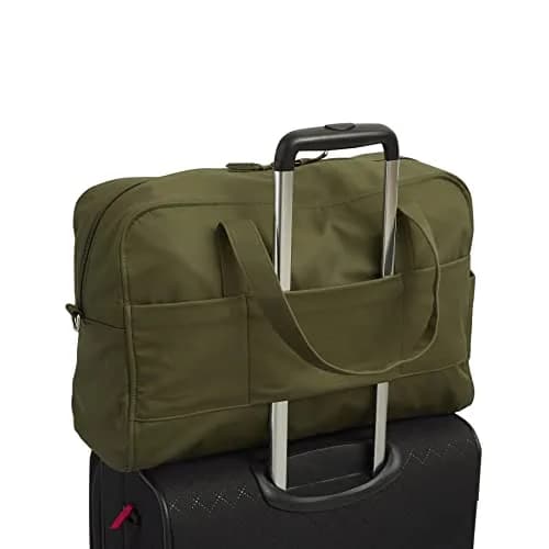 Vera Bradley Cotton Weekender Travel Bag | Sustainable Recycled Cotton, 30L Capacity, Water-Resistant, Adjustable Strap thumbnail 4