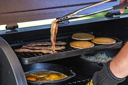 Pit Boss 10"x20" Cast Iron Griddle | Reversible, Re-seasoned, Durable thumbnail 5