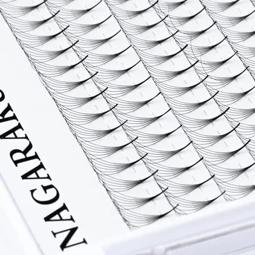NAGARAKU Premade Volume Fans 6D 0.07 C 15mm 320 Fans Matte Black | Professional Salon Lash Extensions thumbnail 7