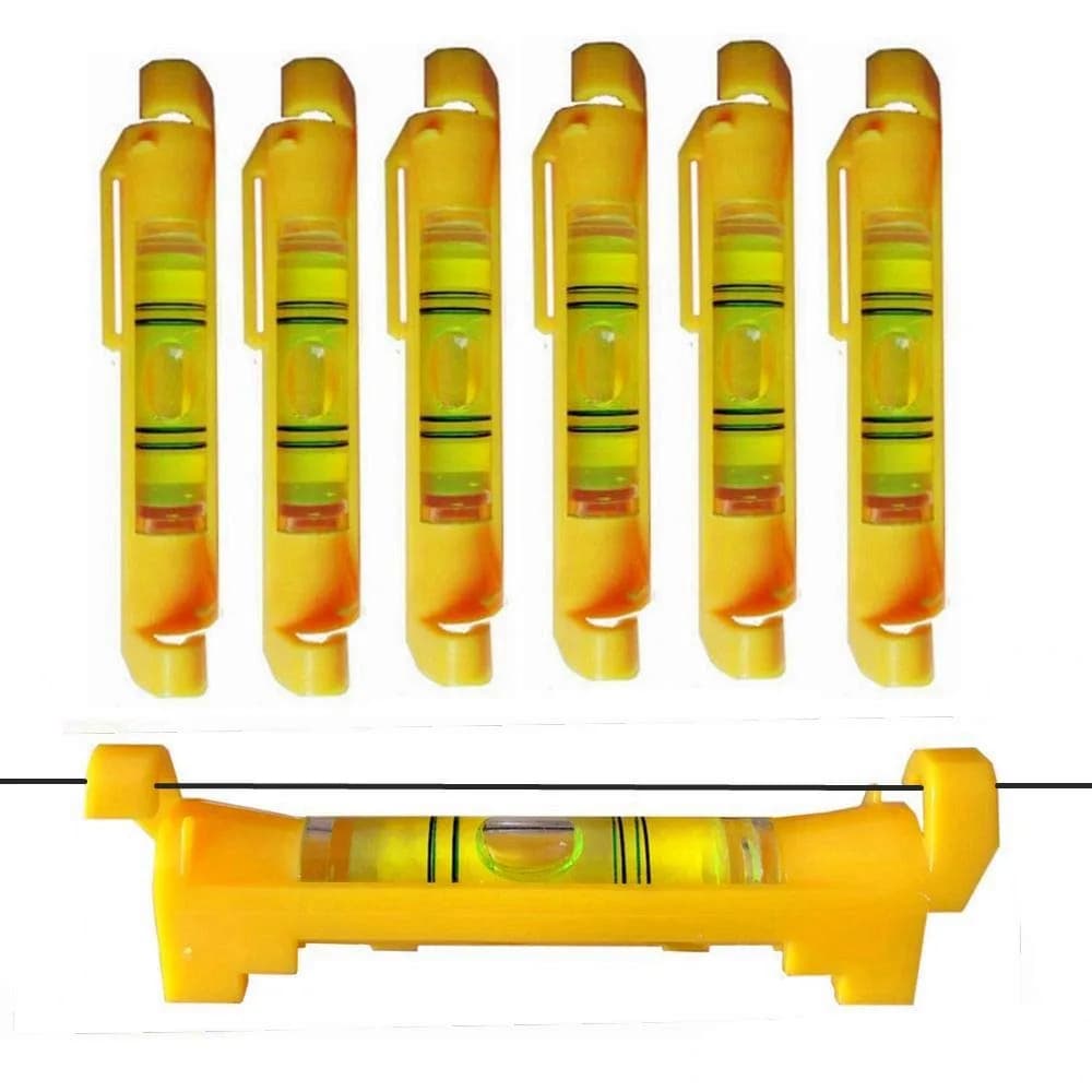 YOTOM Hanging Bubble Line Level 7.6 cm (3 Inch) Pack of 7 | Essential for Trades & DIY Projects