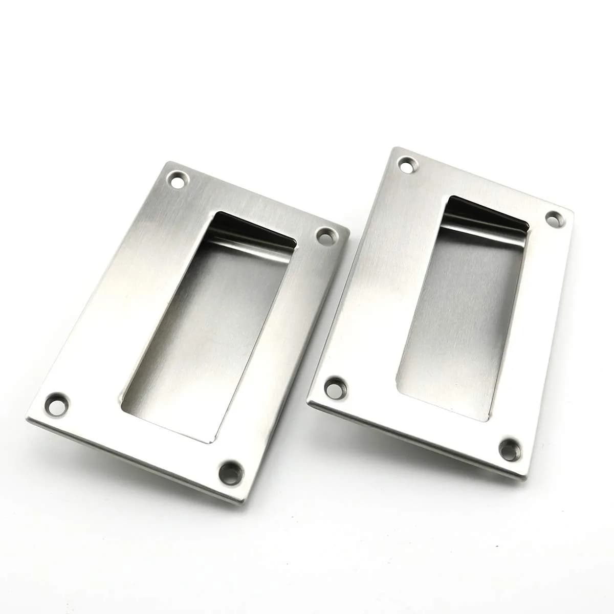 heyous Hidden Recessed Pull Handle 5x3.2 inch | Stainless Steel Square Flush Concealed Furniture Handle - main product image