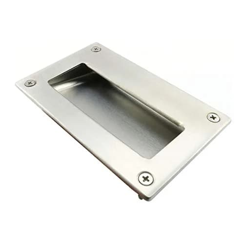 heyous Hidden Recessed Pull Handle 5x3.2 inch | Stainless Steel Square Flush Concealed Furniture Handle thumbnail 3
