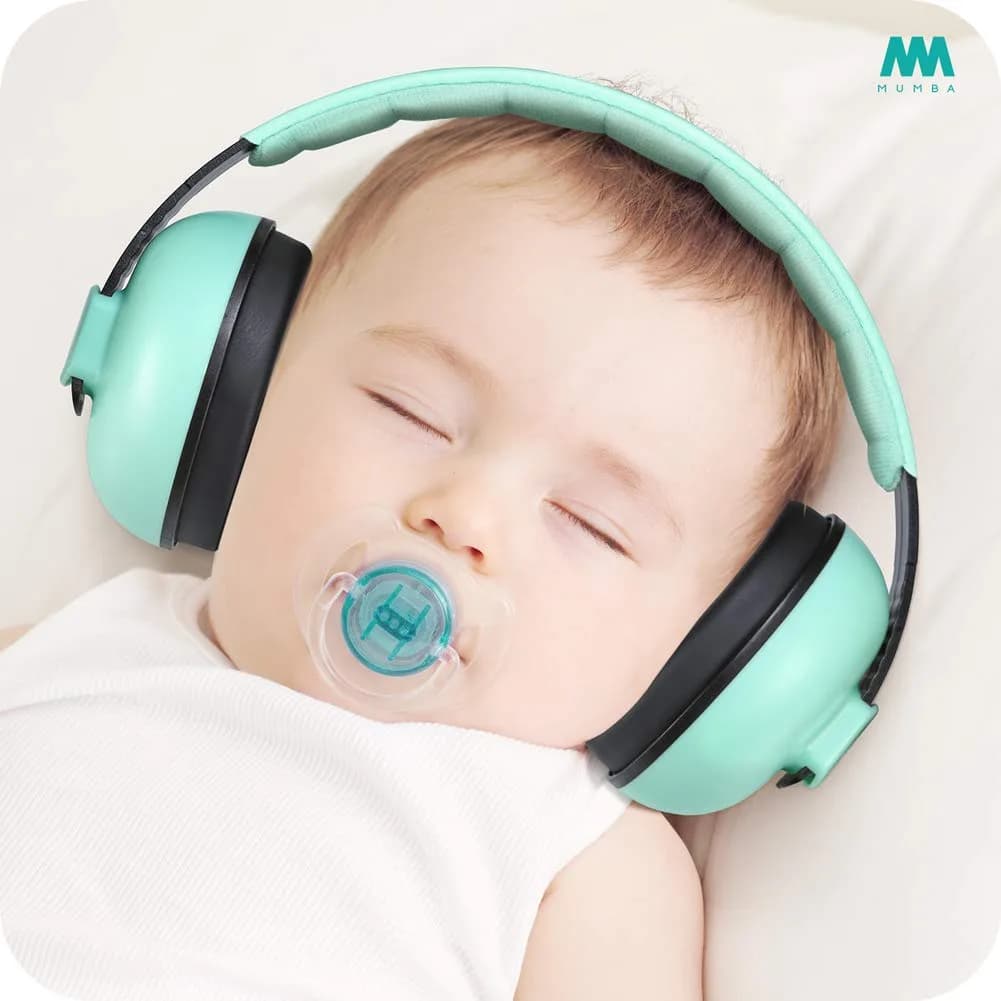 Mumba Baby Ear Protection Noise Cancelling Headphones for Babies and Toddlers Baby Earmuffs - Ages 3-24+ Months - for Sleeping, Studying, Airplane, Concerts, Movie, Theater, Fireworks thumbnail 2
