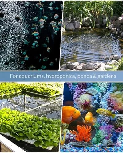 Pawfly Aquarium Air Pump 254 GPH | Ultra Quiet, Adjustable, 4 Ports for Fish Tanks & Ponds thumbnail 7