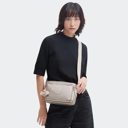 Kipling Abanu Medium Prt Metallic Glow Crossbody Bag - Lightweight & Water Resistant thumbnail 2