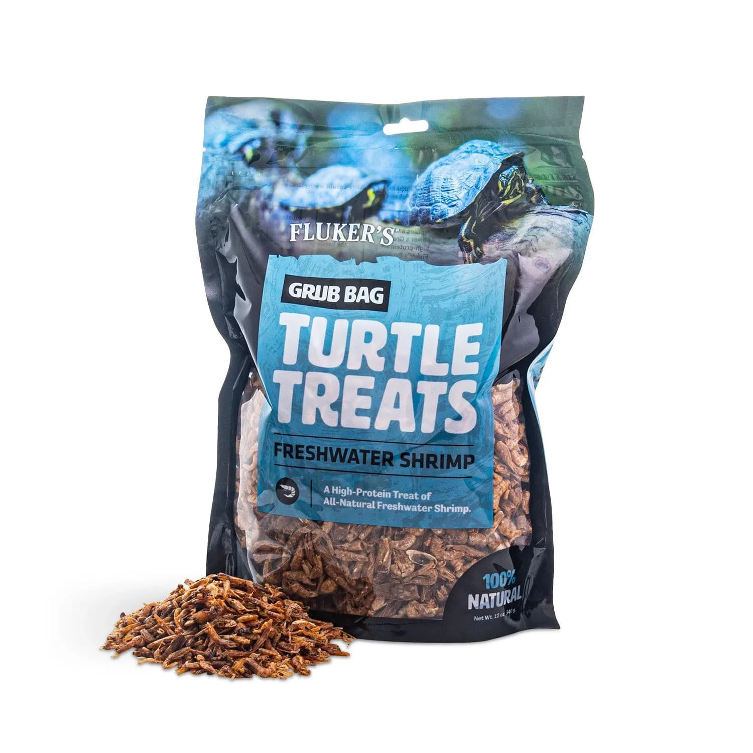 Fluker's Calcium Fortified Tortoise Treats 4 oz (113 g) | All Natural Herbivore Blend for Reptiles — 12 Ounce