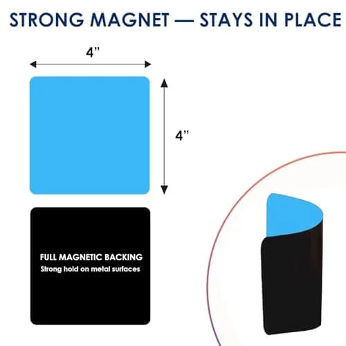 Navy Penguin Dry Erase Magnets 24 Pack 4x4 in | Magnetic Notes for Whiteboard & Fridge thumbnail 3