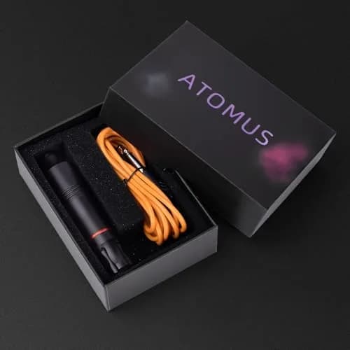 ATOMUS Rotary Tattoo Machine Pen Style Cartridge Machine Gun Liner Shader with DC Cord 9000r/m Motor Zinc Alloy Tattoo Machine Kit for Body Art Tattoo (Black) thumbnail 7
