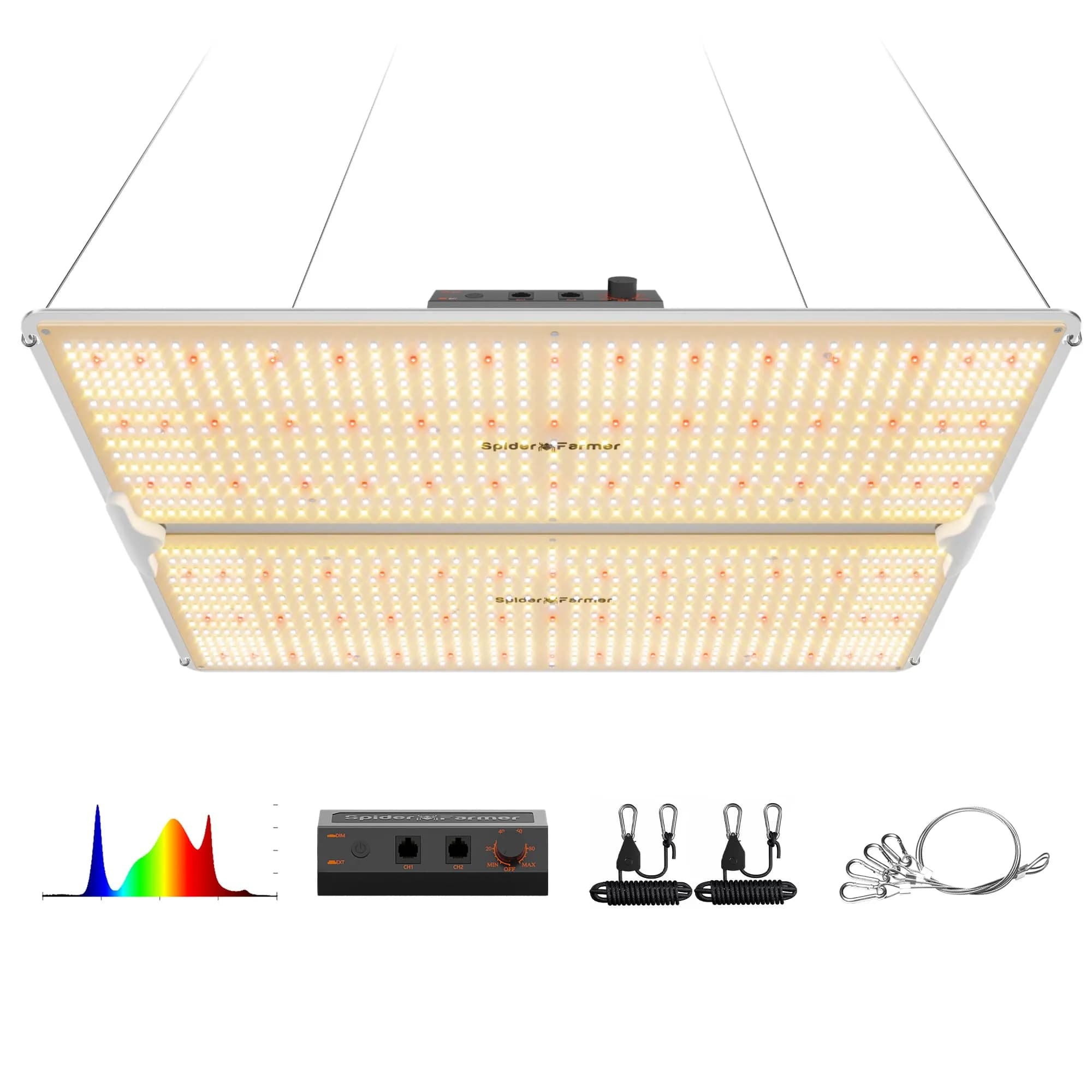 Spider Farmer SF4000 LED Grow Light 450W Full Spectrum | 127cm x 63.5cm (50" x 25")