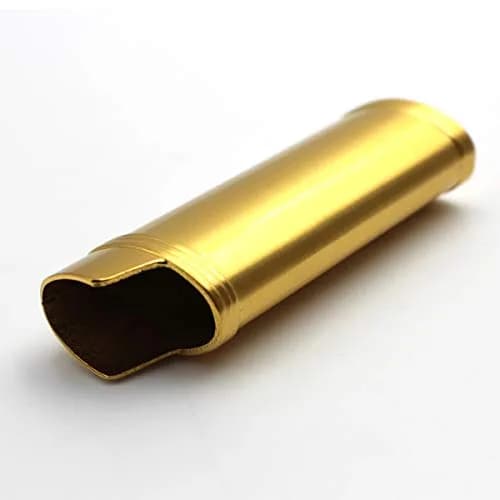 Lucklybestseller Metal Lighter Case Cover Holder for BIC Full Size Lighter, Gold | Vintage Floral Stamped thumbnail 6
