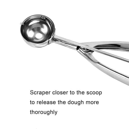 Saebye Large Cookie Scoop 3 Tbsp | Heavy Duty Stainless Steel Kitchen Tool thumbnail 6