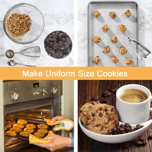 Saebye Large Cookie Scoop 3 Tbsp | Heavy Duty Stainless Steel Kitchen Tool thumbnail 7