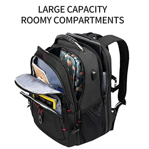 KROSER Travel Laptop Backpack 18.4 inch | Water-Repellent, USB Port & Reflective Stripes thumbnail 3