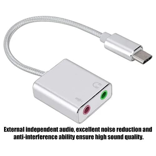 Pomya Aluminum Alloy Type-C Stereo Audio Adapter External Sound Card | 48kHz Sample Rate thumbnail 4