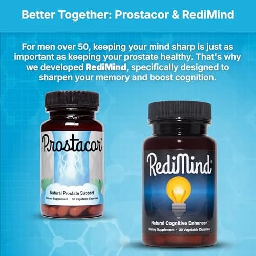Prostacor Natural Prostate Support Supplement for Men, Vegan, Gluten-Free 30 Count (Pack of 1) | Supports Healthy Urine Flow, Fewer Urges, Bladder Control, and Uninterrupted, Restful Sleep Through the Night thumbnail 8