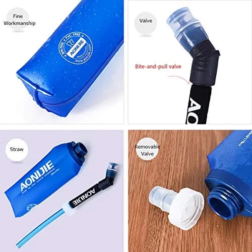 AONIJIE Soft Water Bottle 2 Pack 500ml | Collapsible, BPA-Free Hydration Flask for Cycling & Outdoors thumbnail 5