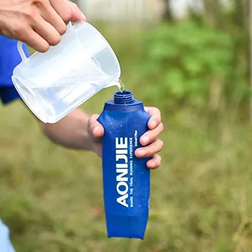AONIJIE Soft Water Bottle 2 Pack 500ml | Collapsible, BPA-Free Hydration Flask for Cycling & Outdoors thumbnail 8