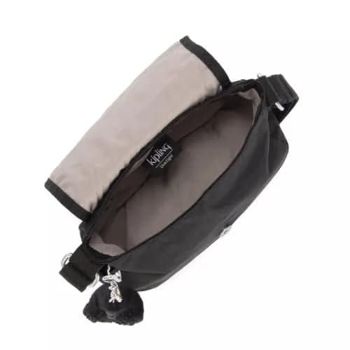 Kipling Sabian Mini Crossbody Bag Lightweight Small Nylon Purse in Black thumbnail 4