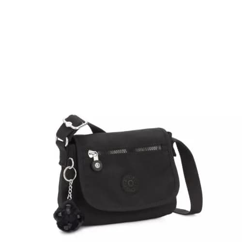 Kipling Sabian Mini Crossbody Bag Lightweight Small Nylon Purse in Black thumbnail 5