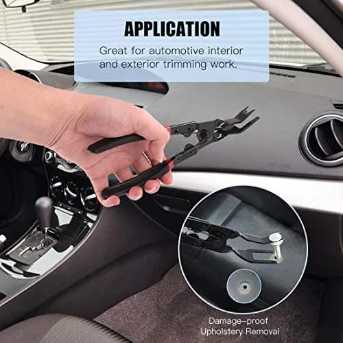 Glarks Universal Auto Door Car Upholstery Trim Clip Removal Plier Tool 23cm | Durable Carbon Steel, Ergonomic Handle thumbnail 5