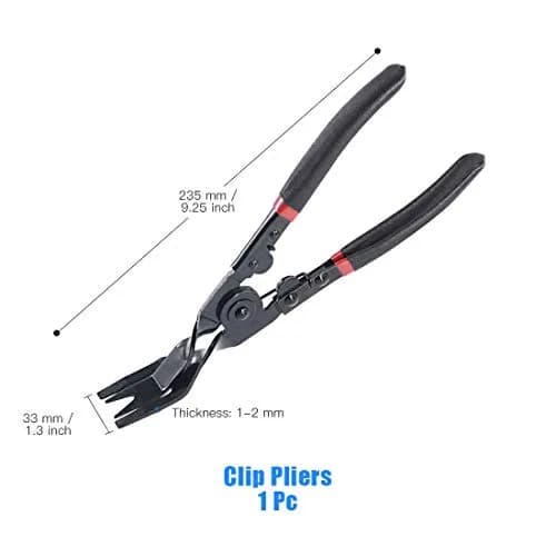 Glarks Universal Auto Door Car Upholstery Trim Clip Removal Plier Tool 23cm | Durable Carbon Steel, Ergonomic Handle thumbnail 2
