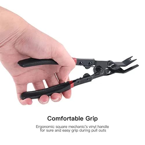 Glarks Universal Auto Door Car Upholstery Trim Clip Removal Plier Tool 23cm | Durable Carbon Steel, Ergonomic Handle thumbnail 4