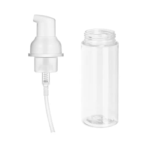 JIUZHU 10 Pcs 2oz (60ml) Clear PET Foaming Soap Pump Bottles | BPA-Free for Travel & Cosmetics thumbnail 4