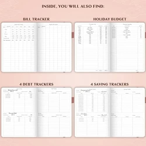 Legend Budget Planner Undated Monthly Budgeting & Bill Book Rose Gold A5 (5.5 x 8.3 in) | Organize Finances & Track Spending thumbnail 5