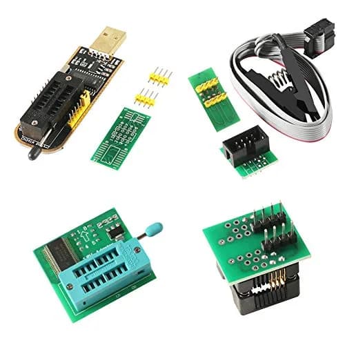 ACEIRMC SOIC8 SOP8 Test Clip For EEPROM 93CXX / 25CXX / 24CXX + CH341A 24 25 Series USB Programmer Module Kit (1 sets) thumbnail 1
