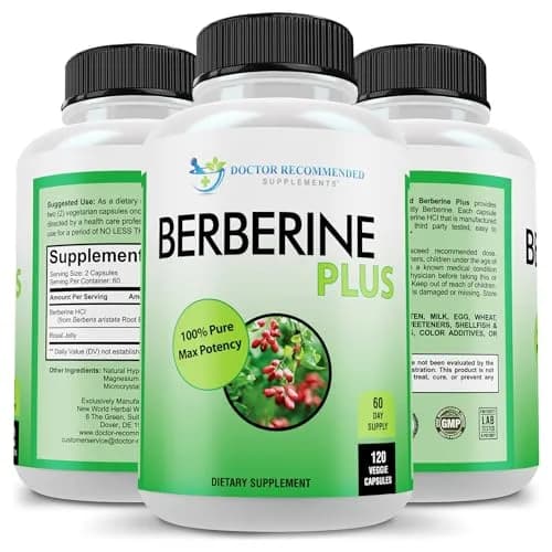 DOCTOR RECOMMENDED SUPPLEMENTS Berberine Plus 1200mg | 120 Veggie Capsules with Royal Jelly for Healthy Support thumbnail 5