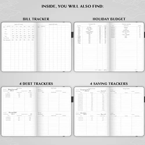 Legend Planner Budget Planner Undated Monthly Budgeting & Bill Book Black A5 (14cm x 21cm) | Goal Setting & Financial Control thumbnail 5